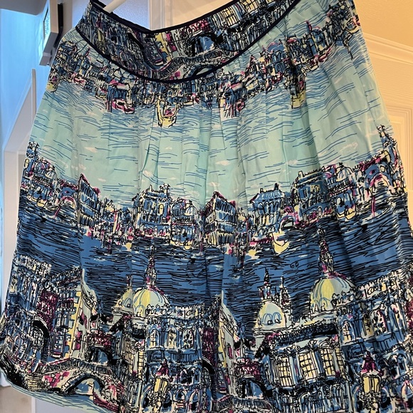 Anthropologie 52 Conversations Venice skirt sz 10 - Picture 4 of 4